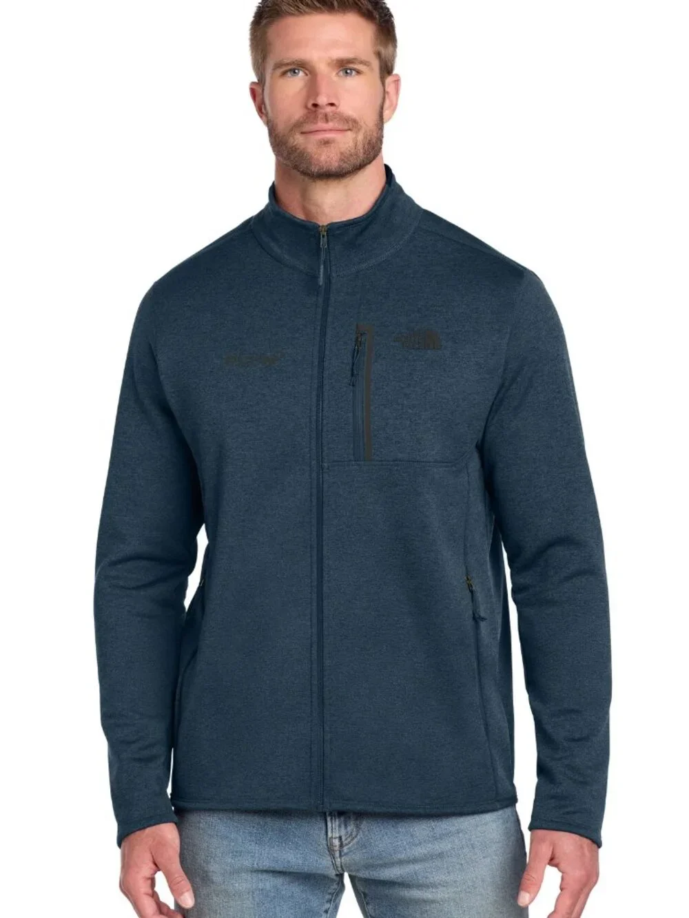 The North Face Men's Glacier Full Zip Fleece Jacket Size S Blue